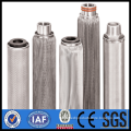 Stainless steel filter for gas